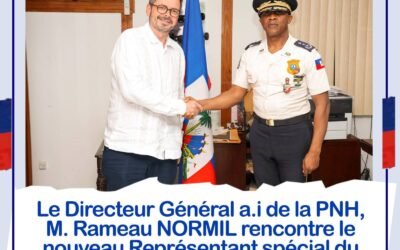 Sekirite : rankont ant direktè jeneral polis la ak Carlos Ruiz Massieu pou ranfòse koperasyon PNH–ONU