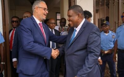 Haïti – Politique : Le Premier ministre de facto Alix Didier Fils Aimé en visite au nouveau président du CEP