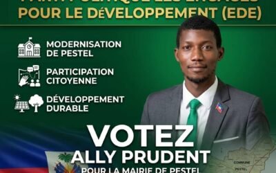 Ally Prudent officialise sa candidature aux primaires de l’EDE pour la mairie de Pestel