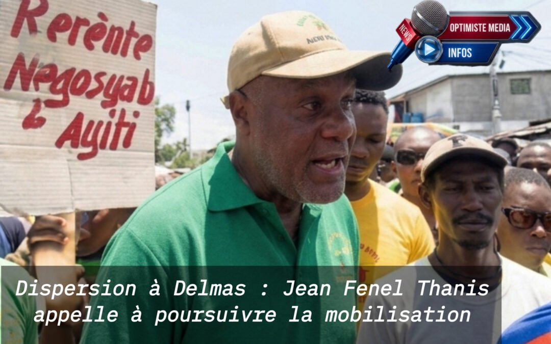 Dispersion à Delmas : Jean Fenel Thanis appelle à poursuivre la mobilisation