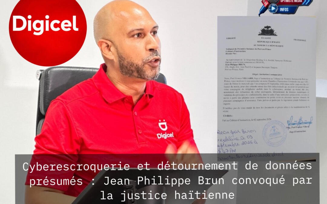 Cyberescroquerie et détournement de données présumés : Jean Philippe Brun convoqué par la justice